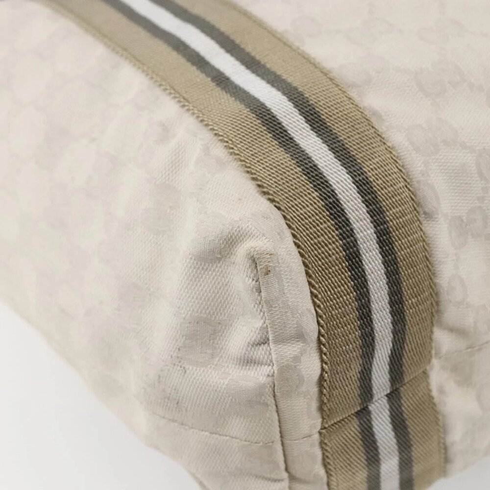 GUCCI GG Canvas Tote Bag White Beige 189669 Auth yk19750 - Picture 15 of 16